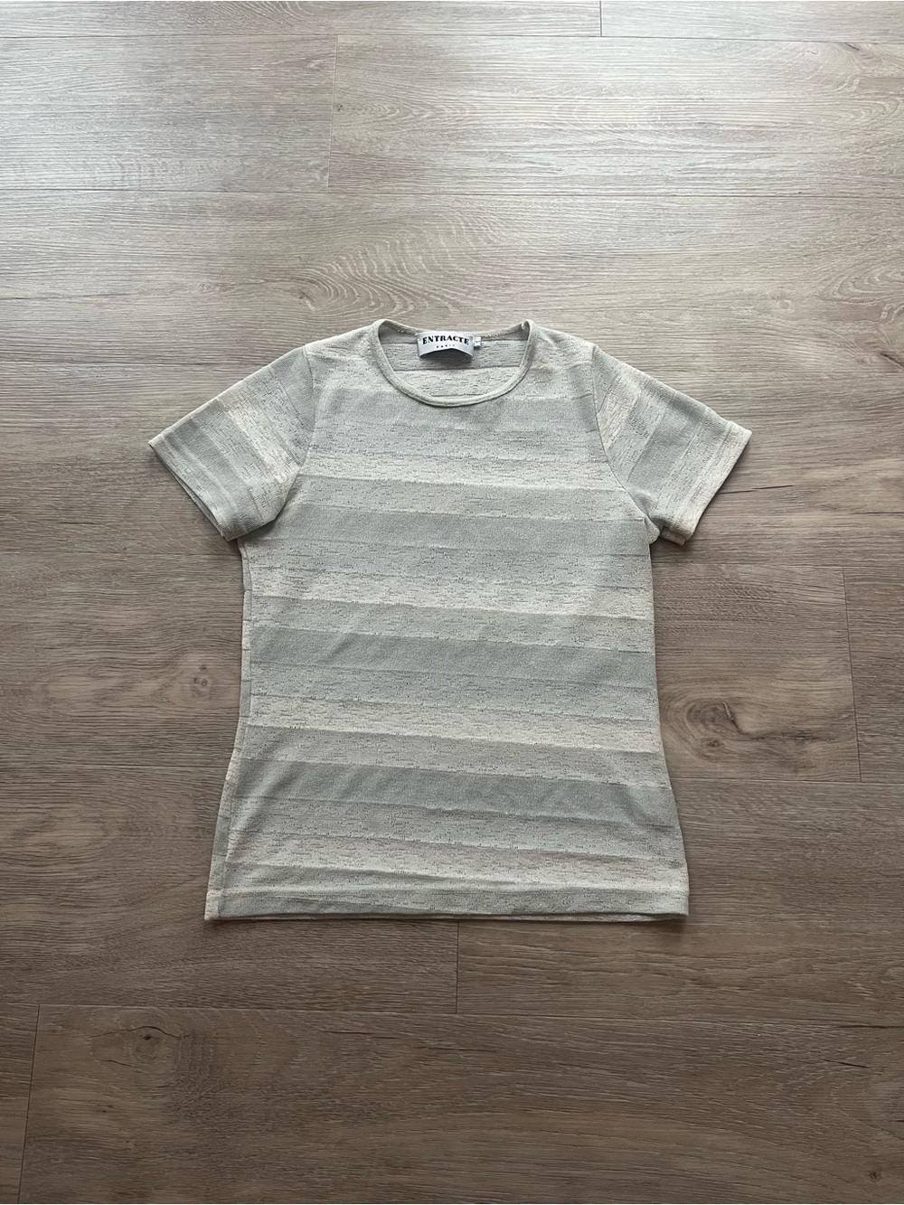 Entracte Paris vintage stripe mesh top